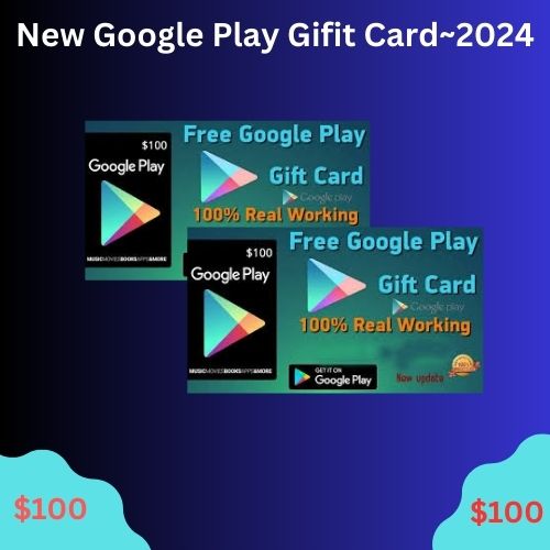 New Google Play Gift Card~2024